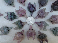 Load image into Gallery viewer, Fluorite Wolf Pendants