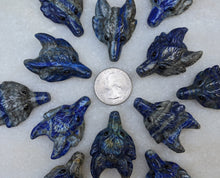 Load image into Gallery viewer, Lapis Lazuli Wolf Pendant