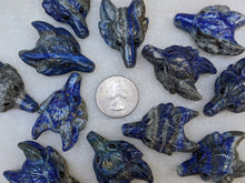 Load image into Gallery viewer, Lapis Lazuli Wolf Pendant