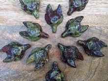 Load image into Gallery viewer, Dragon's Blood Jasper Wolf Pendant