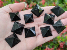 Load image into Gallery viewer, Silver Sheen Obsidian Pyramid