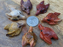 Load image into Gallery viewer, Mookaite Wolf Pendant