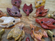 Load image into Gallery viewer, Mookaite Wolf Pendant