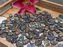 Load image into Gallery viewer, Labradorite Carved Skull Cabochons