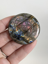 Load image into Gallery viewer, Labradorite Pentacle Cabochon