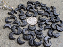 Load image into Gallery viewer, Pyrite Crescent Moon Bead