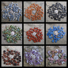 Load image into Gallery viewer, Clearance Howlite Crescent Moon Bead (Dyed)