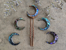 Load image into Gallery viewer, Abalone Double Sided Moons