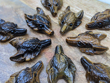 Load image into Gallery viewer, Tigers Eye Wolf Pendant