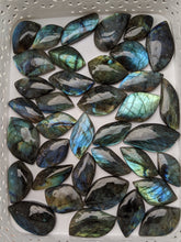 Load image into Gallery viewer, Clearance Labradorite "Leaf" Cabochons