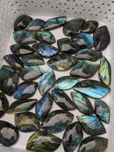 Load image into Gallery viewer, Clearance Labradorite "Leaf" Cabochons