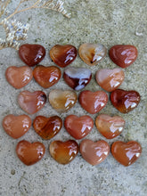 Load image into Gallery viewer, Carnelian Heart Cabochons - 18mm