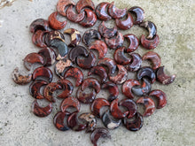 Load image into Gallery viewer, Red Brecciated Jasper Crescent Moon Bead