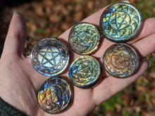 Load image into Gallery viewer, Labradorite Pentacle Cabochon
