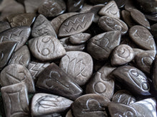 Load image into Gallery viewer, Silver Sheen Obsidian Astrological Zodiac Cabochons