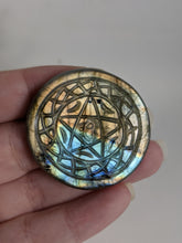 Load image into Gallery viewer, Labradorite Pentacle Cabochon