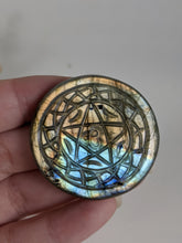 Load image into Gallery viewer, Labradorite Pentacle Cabochon