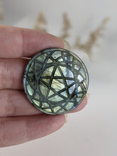 Load image into Gallery viewer, Labradorite Pentacle Cabochon