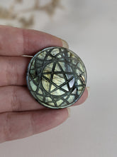 Load image into Gallery viewer, Labradorite Pentacle Cabochon