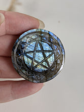 Load image into Gallery viewer, Labradorite Pentacle Cabochon