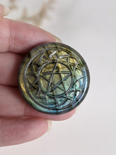 Load image into Gallery viewer, Labradorite Pentacle Cabochon