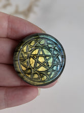 Load image into Gallery viewer, Labradorite Pentacle Cabochon