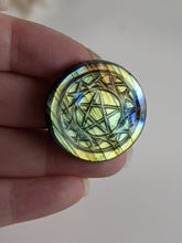 Load image into Gallery viewer, Labradorite Pentacle Cabochon