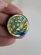 Load image into Gallery viewer, Labradorite Pentacle Cabochon