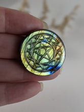Load image into Gallery viewer, Labradorite Pentacle Cabochon