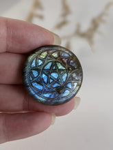 Load image into Gallery viewer, Labradorite Pentacle Cabochon
