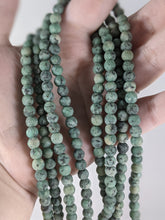 Load image into Gallery viewer, Turquoise (African) Matte Round Beads - 6mm and 8mm