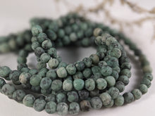 Load image into Gallery viewer, Turquoise (African) Matte Round Beads - 6mm and 8mm