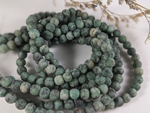 Load image into Gallery viewer, Turquoise (African) Matte Round Beads - 6mm and 8mm