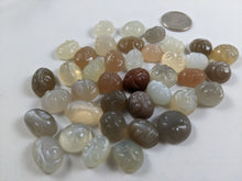 Load image into Gallery viewer, Sri Lanka Moonstone Carved Face Cabochons
