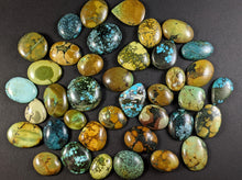 Load image into Gallery viewer, Tibetan Turquoise Cabochons