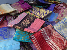 Load image into Gallery viewer, Silk Sari Drawstring Bags