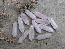 Load image into Gallery viewer, Rose Quartz Double Terminated Points