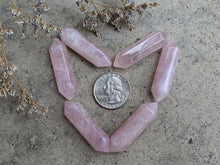 Load image into Gallery viewer, Rose Quartz Large Double Terminated Points
