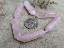 Load image into Gallery viewer, Rose Quartz Large Double Terminated Points