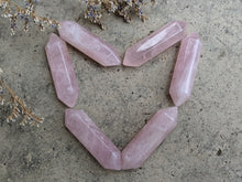 Load image into Gallery viewer, Rose Quartz Large Double Terminated Points