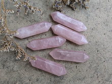 Load image into Gallery viewer, Rose Quartz Large Double Terminated Points