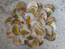 Load image into Gallery viewer, Agate Moons - Yellow and Orange