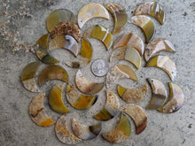 Load image into Gallery viewer, Agate Moons - Yellow and Orange