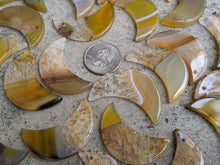 Load image into Gallery viewer, Agate Moons - Yellow and Orange