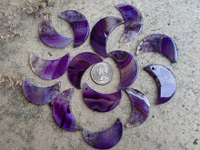 Load image into Gallery viewer, Agate Moons - Purple