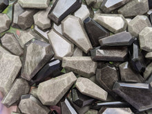 Load image into Gallery viewer, Clearance Silver Sheen Obsidian Coffins