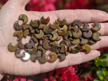 Load image into Gallery viewer, Bloodstone Crescent Moon Bead