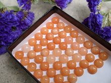 Load image into Gallery viewer, Orange Aventurine Round Cabochons - 8mm