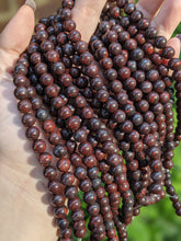 Load image into Gallery viewer, Red Brecciated Jasper 8mm Round Beads