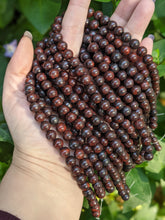 Load image into Gallery viewer, Red Brecciated Jasper 8mm Round Beads